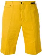 Pt01 Casual Linen Shorts - Yellow & Orange