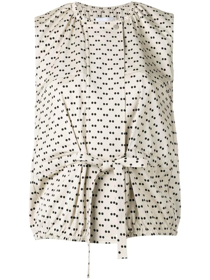 Christian Wijnants Sleeveless Little Dots Top - Nude & Neutrals