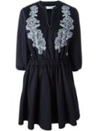 Francesco Scognamiglio Embroidered Appliqué Denim Dress