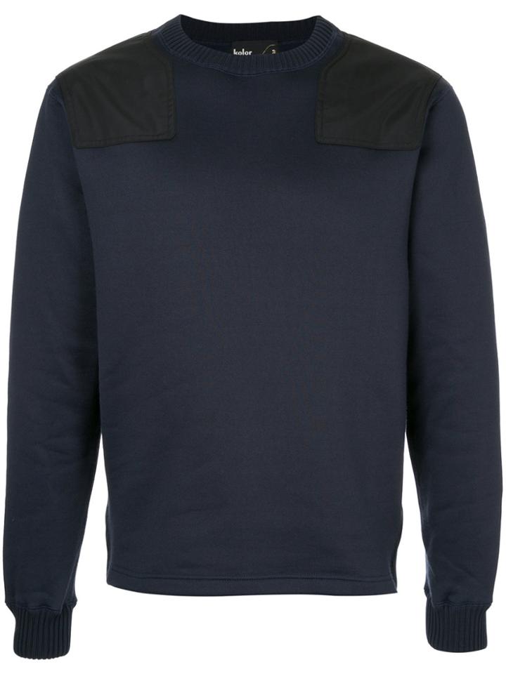 Kolor Shoulder Panel Detail Jumper - Blue