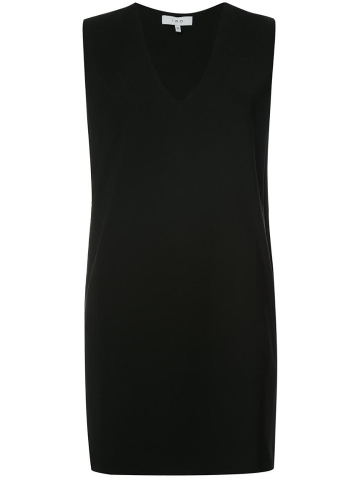 Iro V-neck Sleeveless Shift Dress - Black