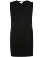 Iro V-neck Sleeveless Shift Dress - Black