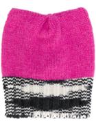 Missoni Cable Knit Beanie - Pink & Purple