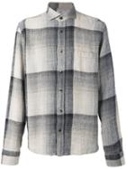 Inis Meáin Cutaway Collar Shirt, Men's, Size: Medium, Nude/neutrals, Silk/linen/flax