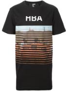 Hood By Air Printed T-shirt, Men's, Size: M, Black, Cotton