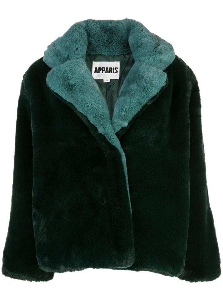 Apparis Kendall Faux-fur Coat - Green