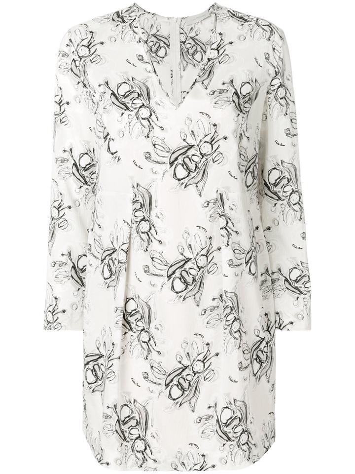 L'autre Chose Floral Print Dress - Nude & Neutrals