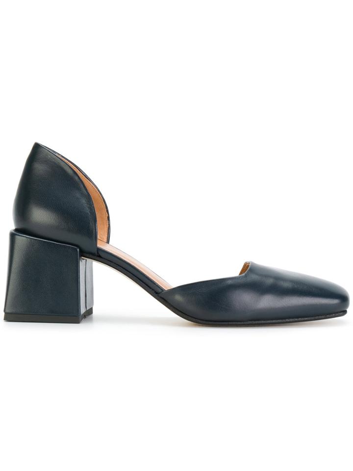 Loq Chunky Heel Pumps - Blue