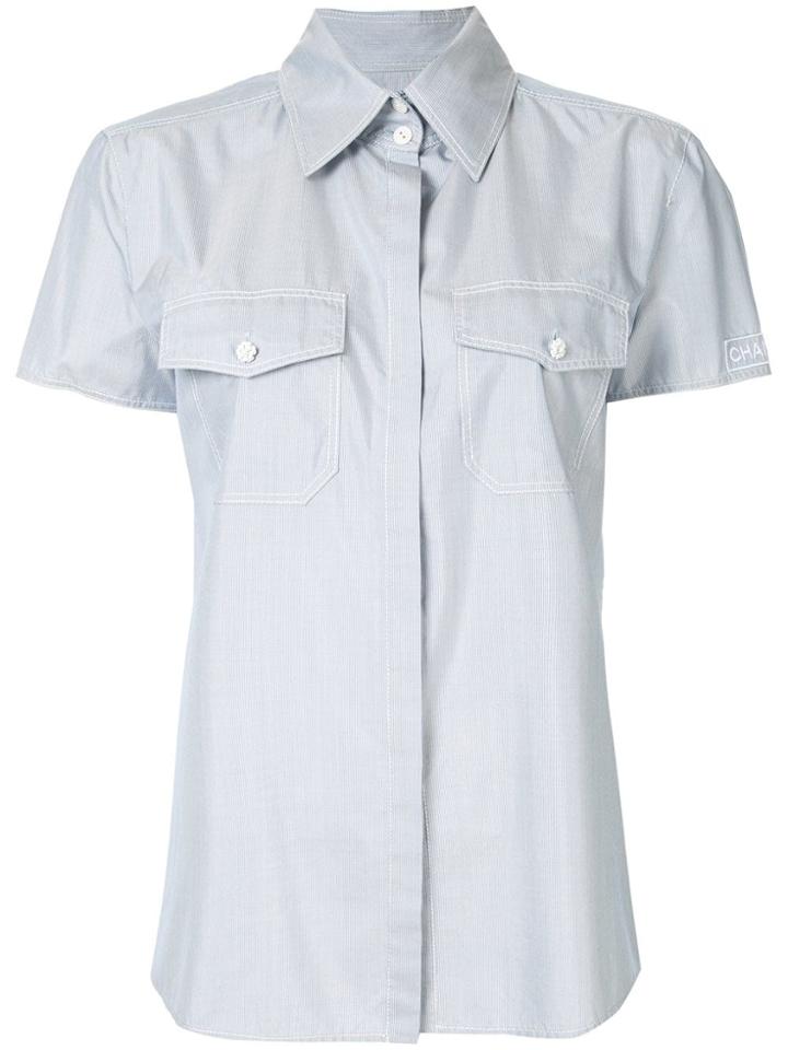 Chanel Vintage Short Sleeve Shirt - Blue