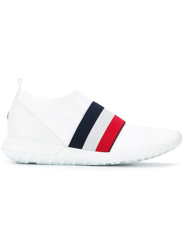 Moncler Slip-on Stripe Front Sneakers - White