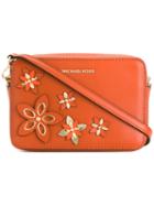 Michael Michael Kors Floral Crossbody Bag, Women's, Yellow/orange, Leather