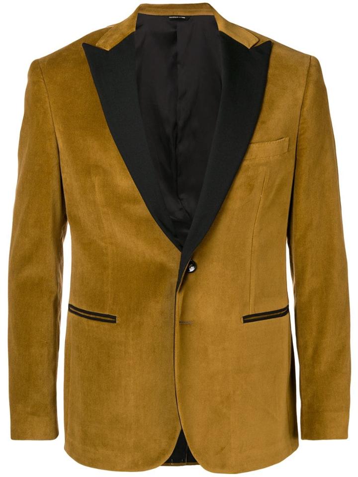 Tonello Single Breasted Blazer - Yellow & Orange