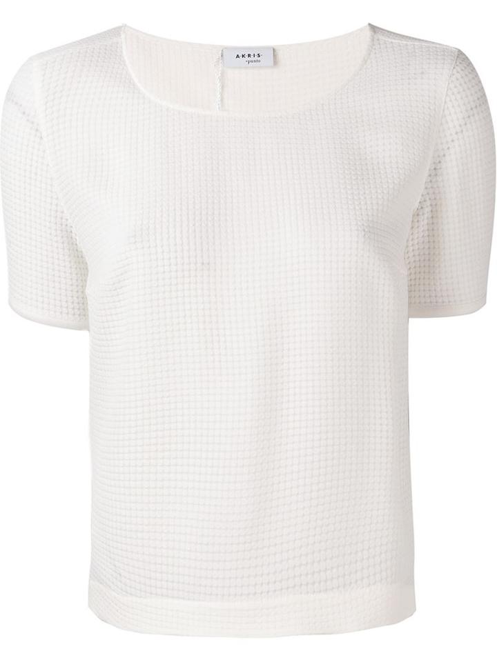 Akris Semi Sheer Woven T-shirt