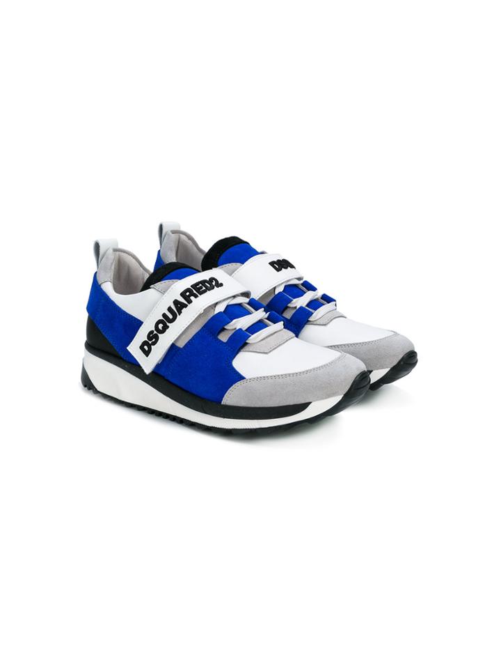 Dsquared2 Kids Velcro Sneakers - Blue
