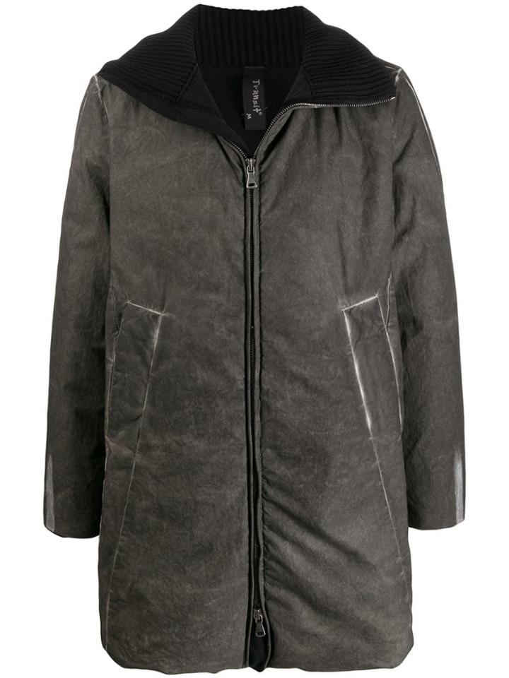 Transit Mid-length Padded Coat - Grey