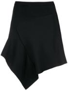 Egrey Panelled Knit Skirt - Black