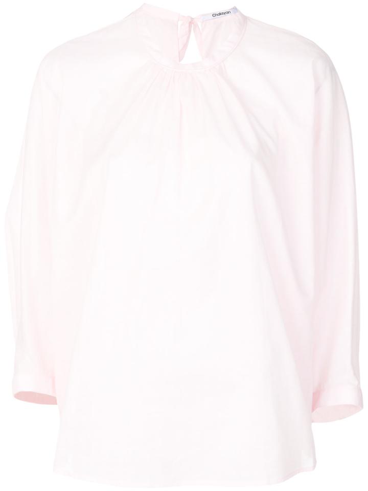 Chalayan Flared Blouse - Pink & Purple