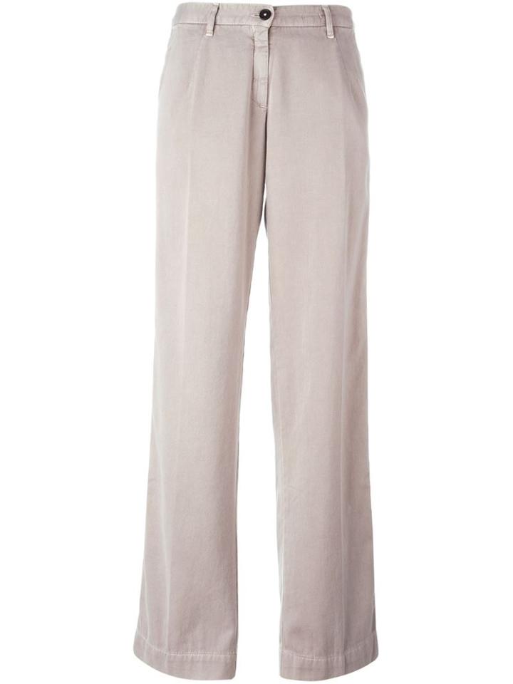 Massimo Alba Wide Leg Trousers, Women's, Size: 40, Nude/neutrals, Cotton/cashmere