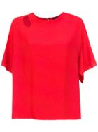 Tufi Duek Top With Cut Detail - Red