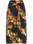 Ultràchic Fruit Print Trousers - Black