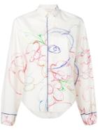 Rohka Sketch Print Shirt - White