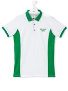 Armani Junior - Logo Print Polo Shirt - Kids - Cotton - 16 Yrs, White