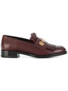 Pierre Hardy Fringed Loafers - Red