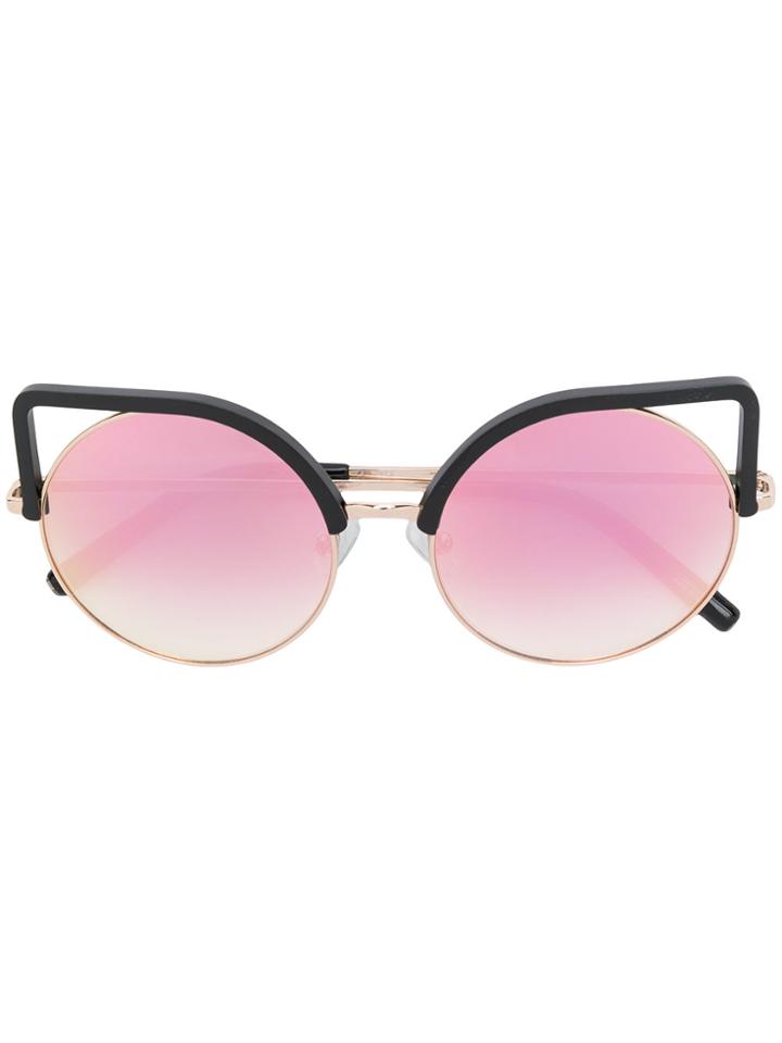 Matthew Williamson Cat Eye Sunglasses - Metallic