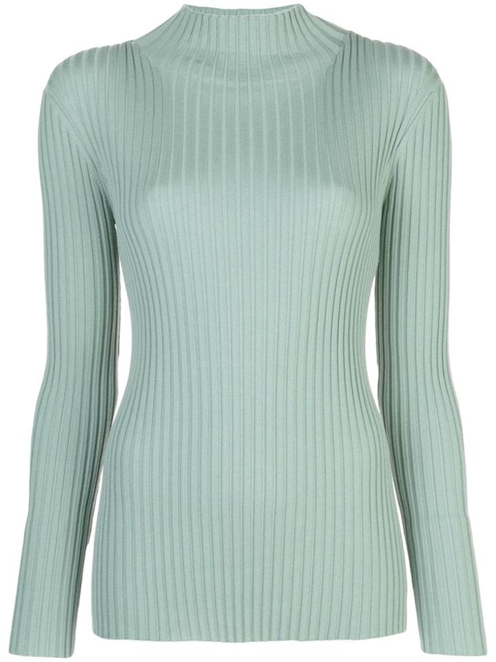 Partow Ribbed Knit Jumper - Blue