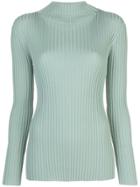 Partow Ribbed Knit Jumper - Blue