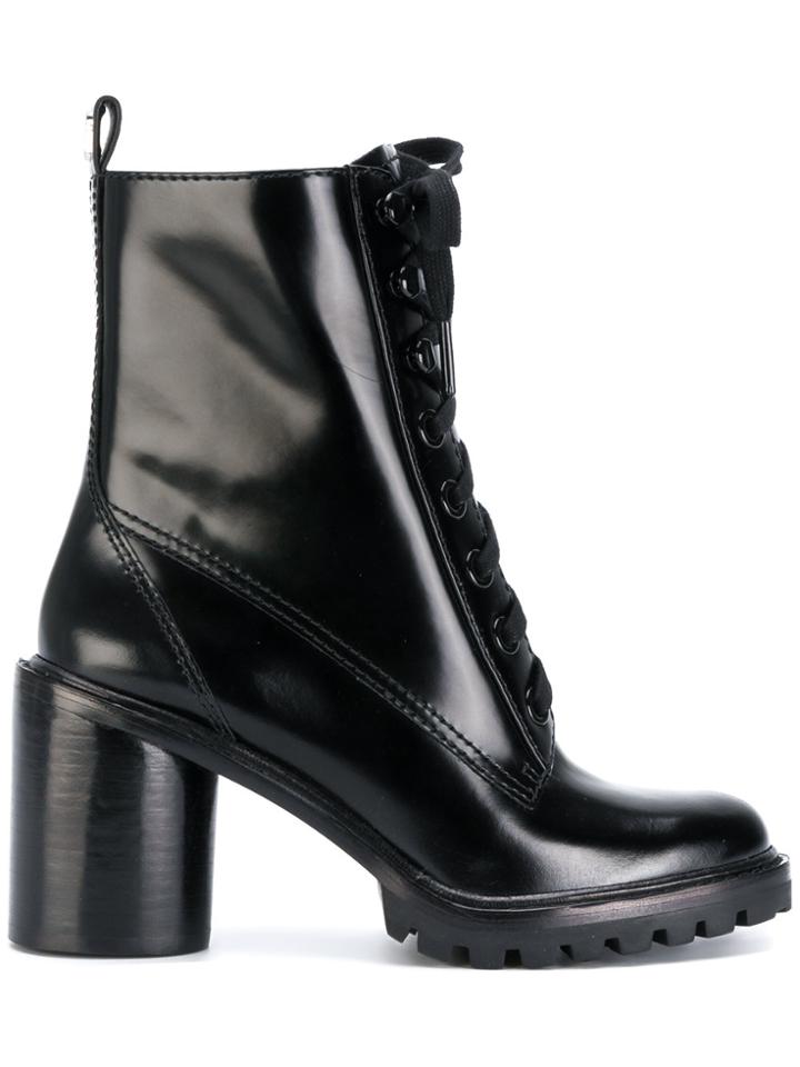Marc Jacobs Lace Up Boots - Black