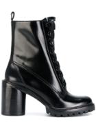Marc Jacobs Lace Up Boots - Black