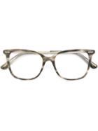 Bottega Veneta Square Frame Glasses, Grey, Acetate/metal Other