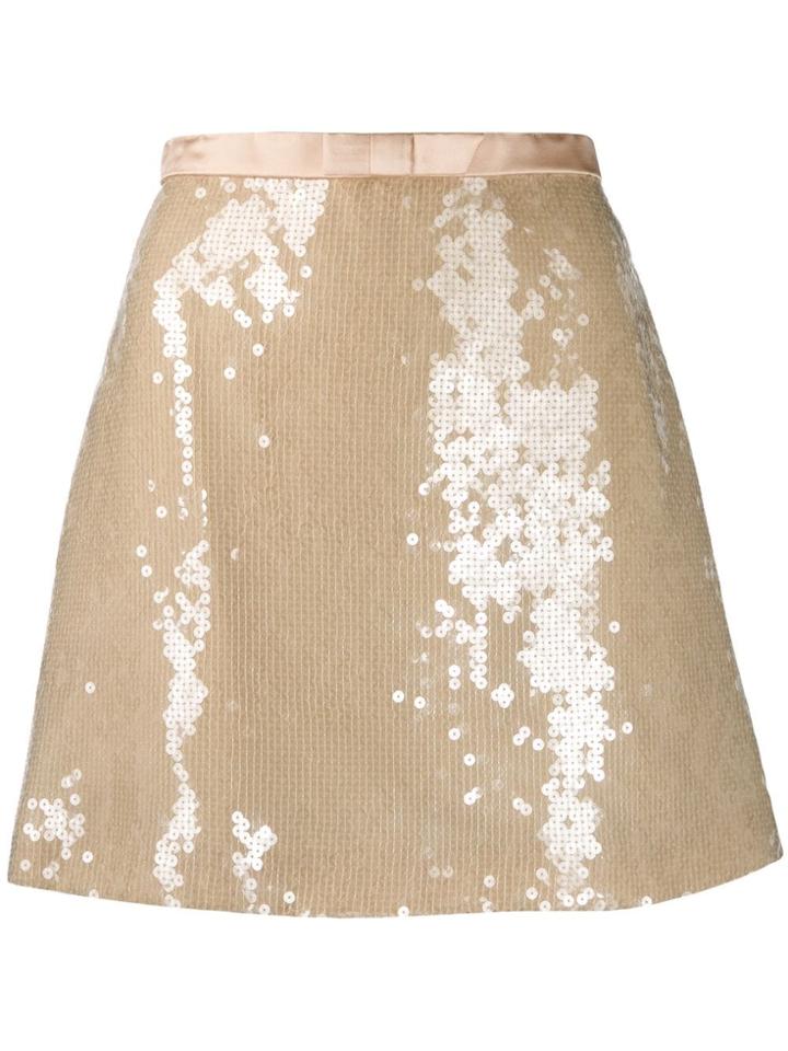 Miu Miu Sequin A-line Skirt - Pink