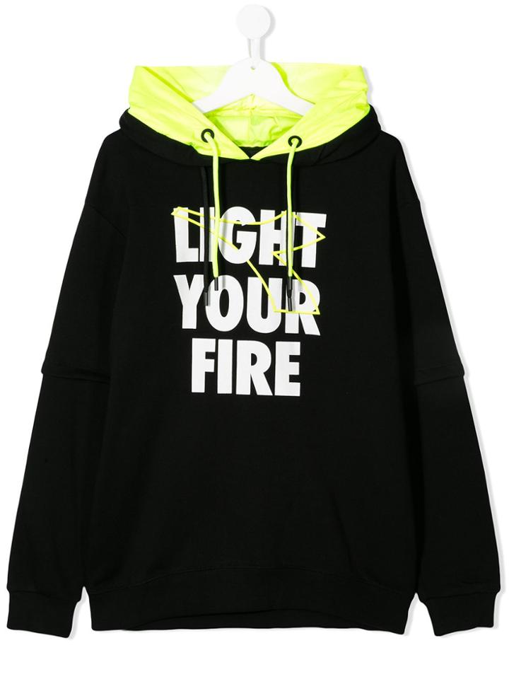 Diadora Junior Light Your Fire Hoodie - Black