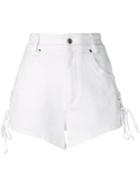 Roberto Cavalli Short Denim Shorts - White