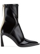 Fendi Fframe Structured Heel Ankle Boots - Black