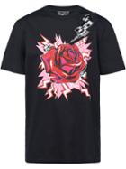 Prada Thunder Rose T-shirt - Black