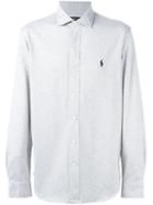 Polo Ralph Lauren Embroidered Logo Shirt, Men's, Size: Small, Grey, Cotton