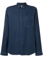 Ps By Paul Smith Contrast Stitch Shirt - Blue