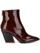 Aeyde Cherry Crackle Cow Boots - Brown