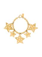 Kenzo Vintage Star Pendants Bobble Bracelet - Gold