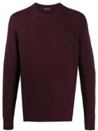Roberto Collina Long-sleeve Fitted Jumper - Purple