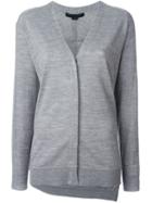 Alexander Wang V-neck Cardigan, Women's, Size: Medium, Grey, Merino