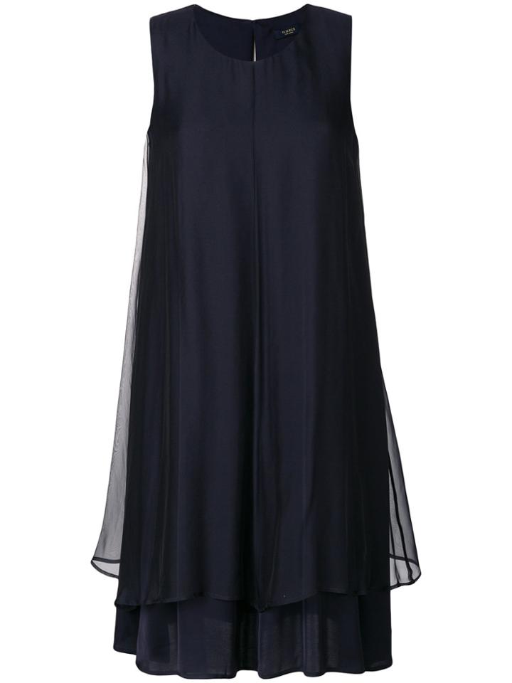 Peserico Layered Flared Dress - Blue
