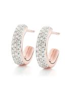 Monica Vinader Rp Fiji Diamond Mini Hoop Earrings - Gold