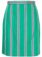 Nina Ricci Striped Skirt - Green