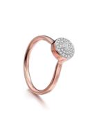 Monica Vinader Rp Fiji Diamond Button Ring - Gold