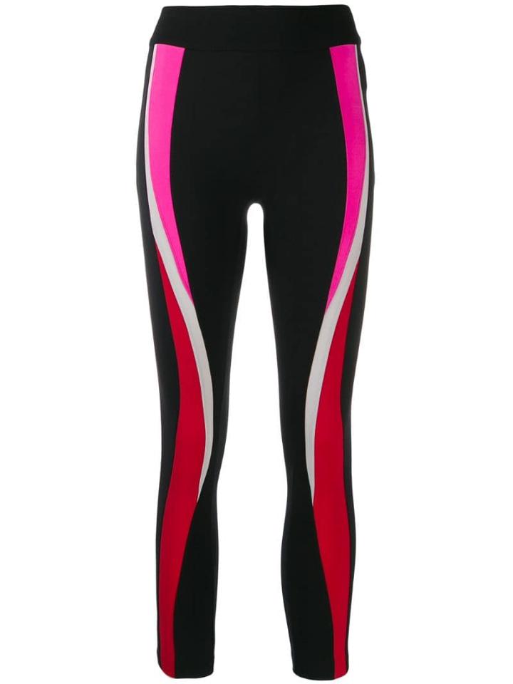 No Ka' Oi Cropped Colour-block Leggings - Black