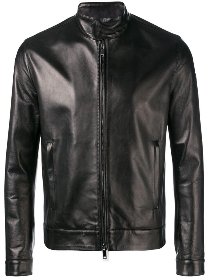 Valentino Funnel Neck Jacket - Black